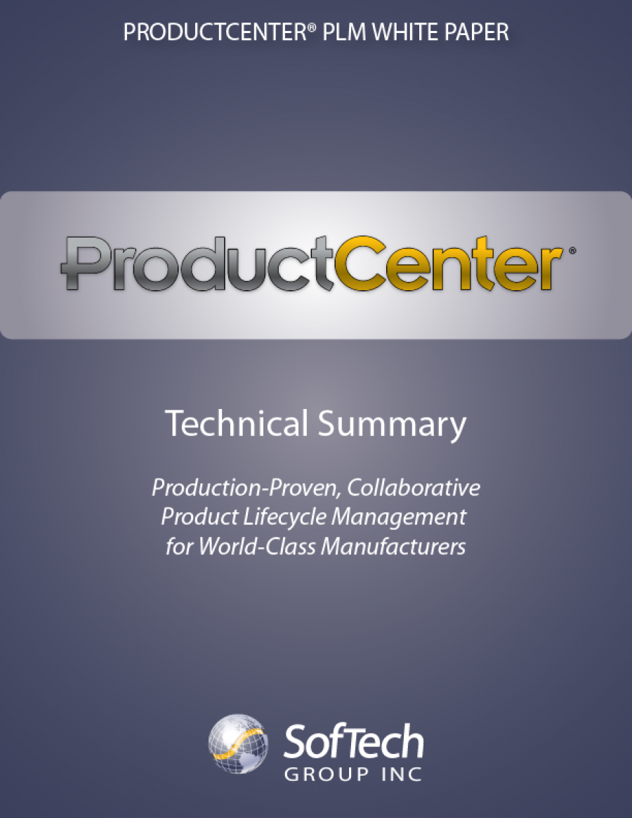 ProductCenter® PLM Technical Summary